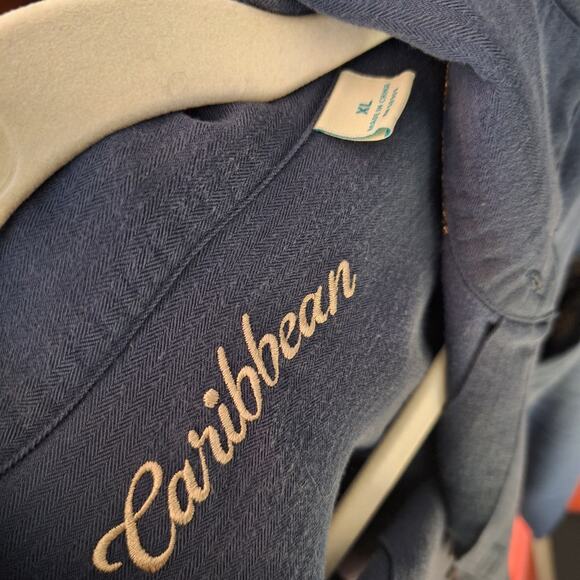 Carribean Size XL Shirt Sleeve Button Up Pineapple Shirt - Picture 6 of 7